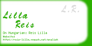 lilla reis business card